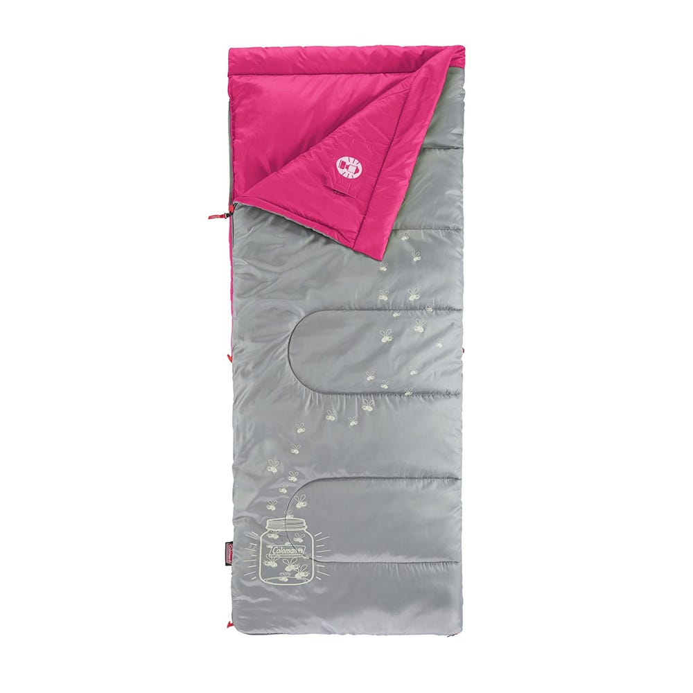 Coleman FyreFly Illumi Bug Kids 7C Sleeping Bag Pink