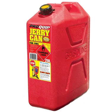 Proquip Plastic 20L Jerry Can - Fuel - Red