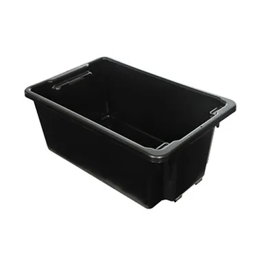 Nally Storage Box Container 52L with Lid - Black
