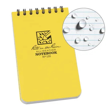 Rite in the Rain Top Spiral Waterproof Universal Notebook - 3 X 5