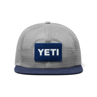 Yeti Velcro Badge Mesh Hat Grey/Navy