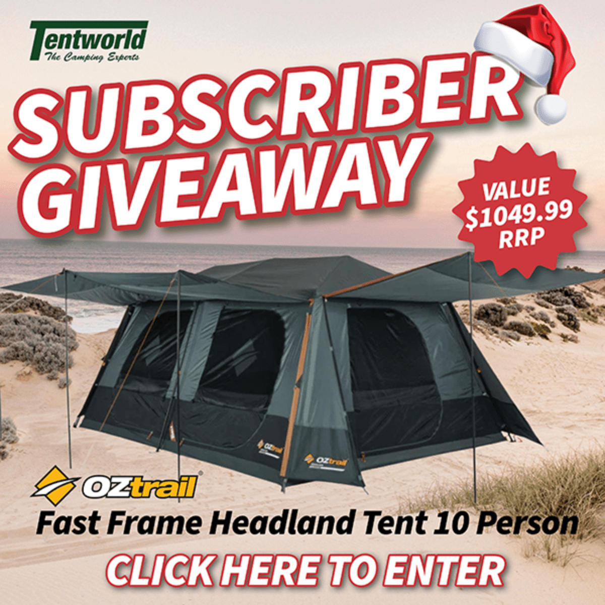 Tentworld's Monthly Subscriber Giveaway - December 2025 Tentworld's Monthly Subscriber Giveaway - December 2025