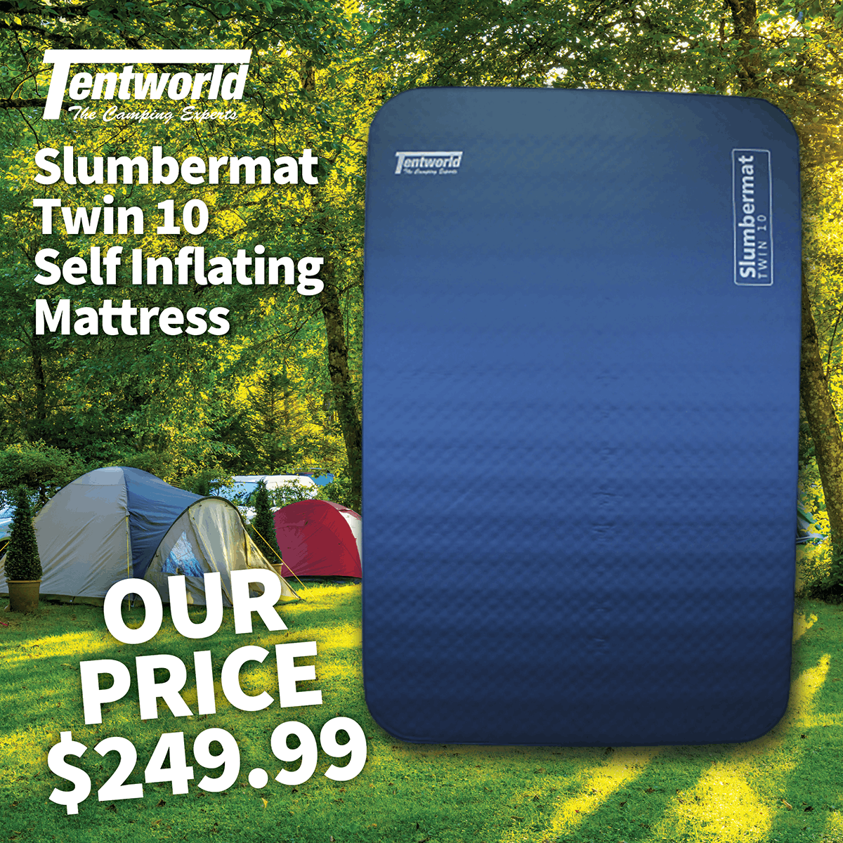 Tentworld Slumbermat Twin 10 Self Inflating Mattress Tentworld Slumbermat Twin 10 Self Inflating Mattress
