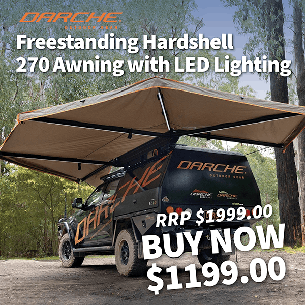 Darche Freestanding Hardshell 270 Awning with LED Lighting Darche Freestanding Hardshell 270 Awning with LED Lighting