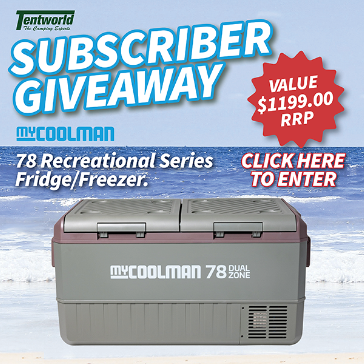 Tentworld's Monthly Subscriber Giveaway - October 2026 Tentworld's Monthly Subscriber Giveaway - October 2026