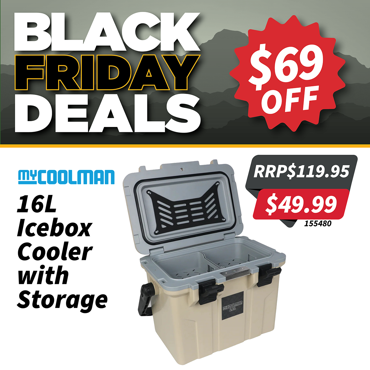 myCOOLMAN 16L Icebox Cooler with Storage myCOOLMAN 16L Icebox Cooler with Storage